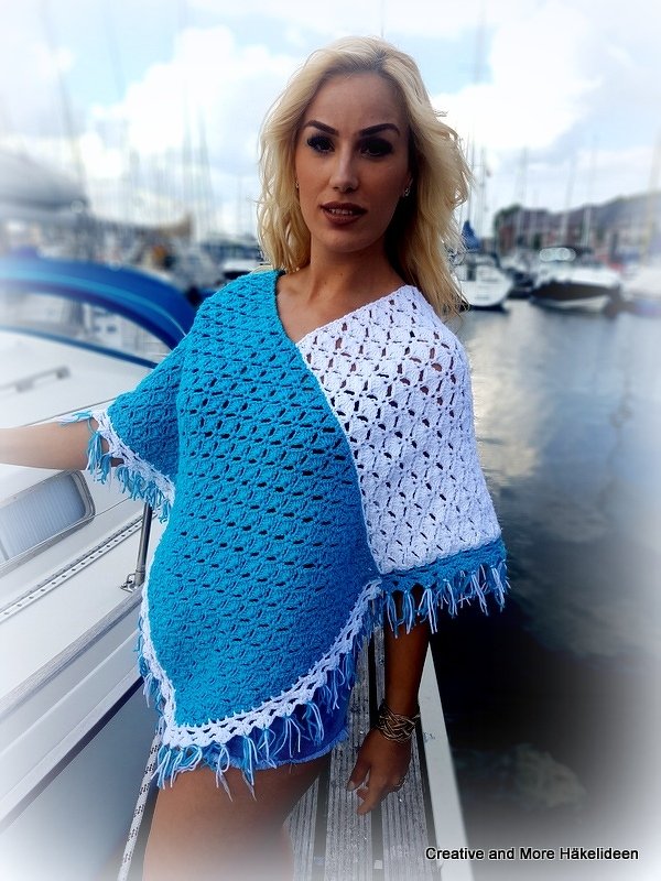 Häkelanleitung Poncho Seabreaze (alle Größen) - Bild 2