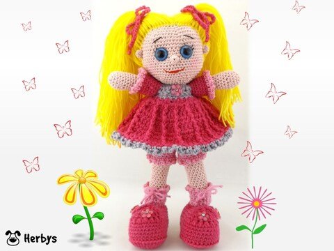 Häkelanleitung Anziehpuppe "Lilly"