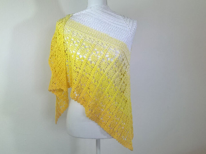 Häkelanleitung Dreieckstuch Pina