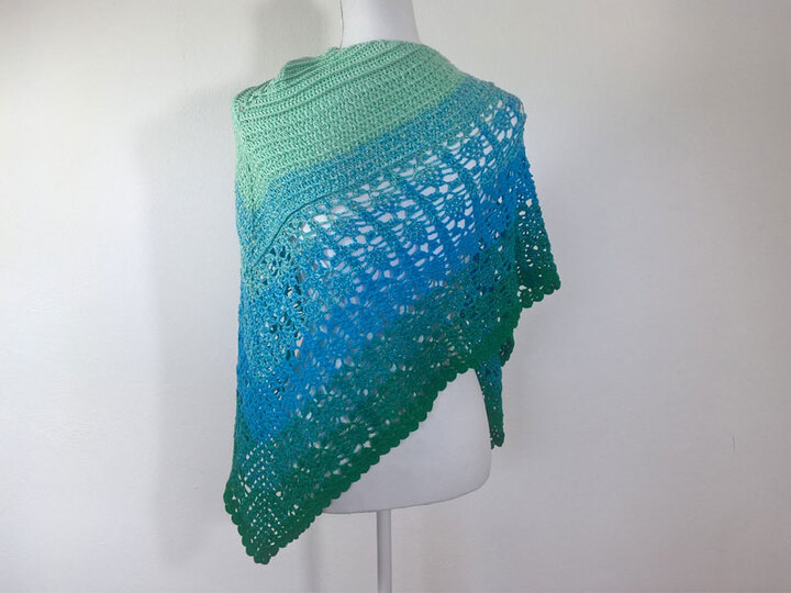 Häkelanleitung Dreieckstuch Pina