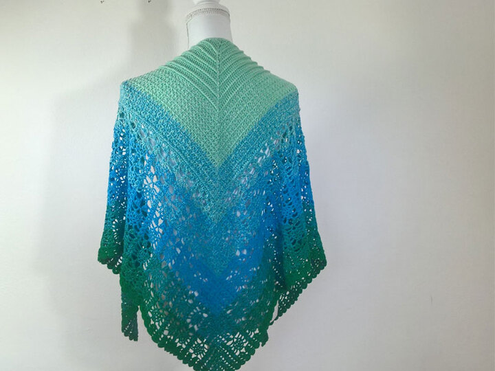 Häkelanleitung Dreieckstuch Pina