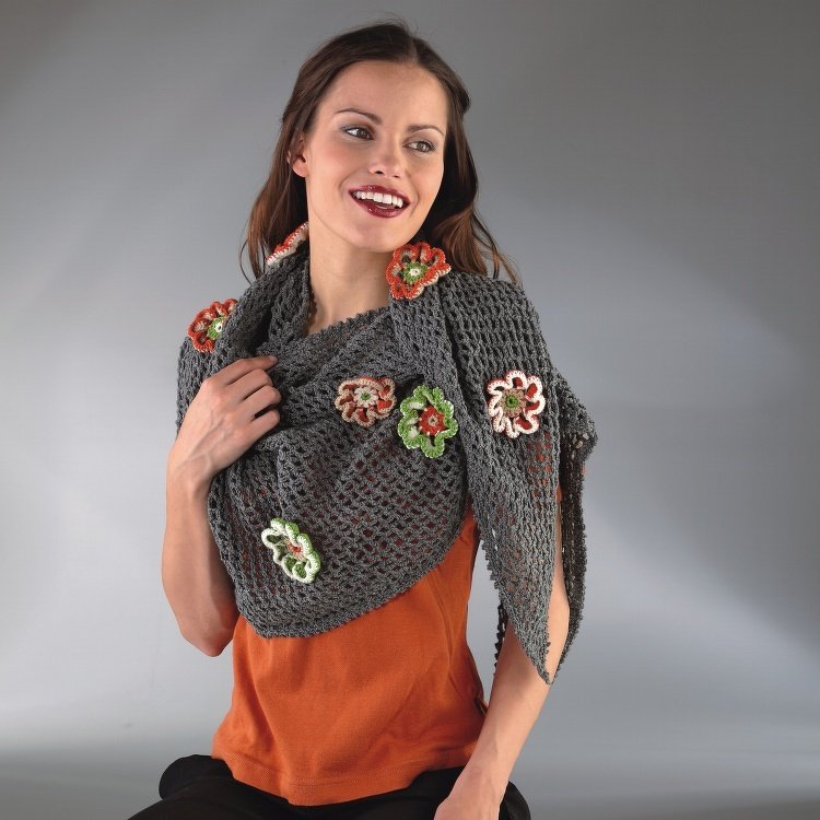 Häkelanleitung Dreiecktuch "Merino Extrafein" 753112