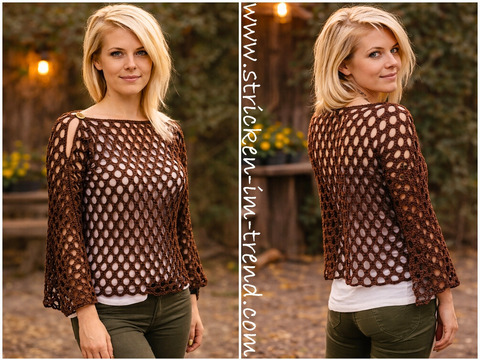 Crochet Pattern Summer Sweater / Pullover | Crochet Top AirStyle #1