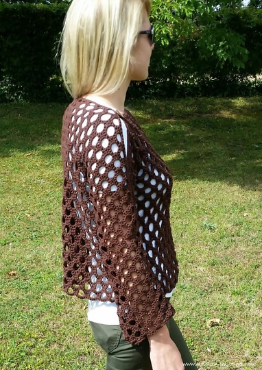 Crochet Pattern for summer sweater / sweater | HOLEinALL