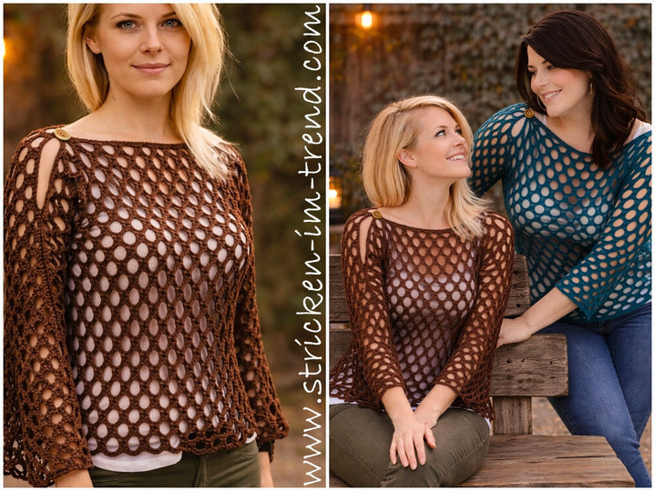 Crochet Pattern Summer Sweater / Dress | Crochet Top AirStyle #1 + BONUS