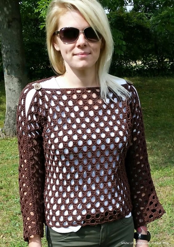 Crochet Pattern for summer sweater / sweater | HOLEinALL - Image 4