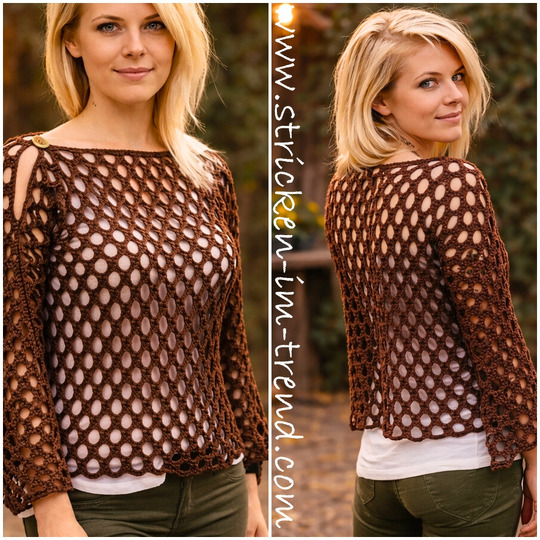 Häkelanleitung für Sommerpulli/Sommerkleid | Häkelpulli AirStyle #1 + BONUS