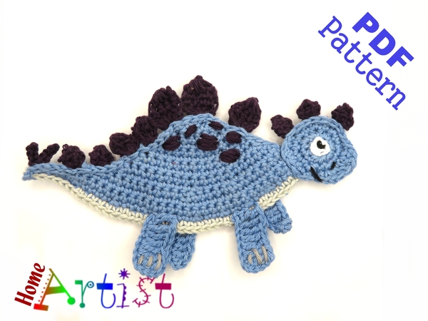 Stegosaurus Dino crochet pattern