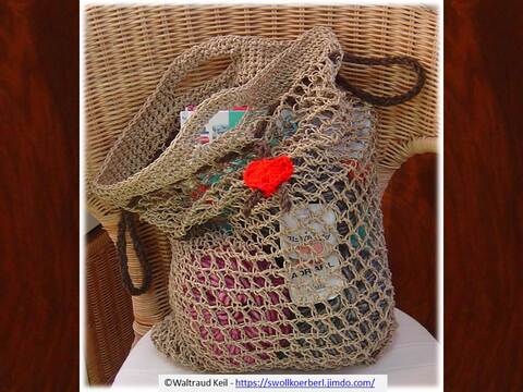 Häkelanleitung einfache Umwelt-Netz-Tasche Bernau #2