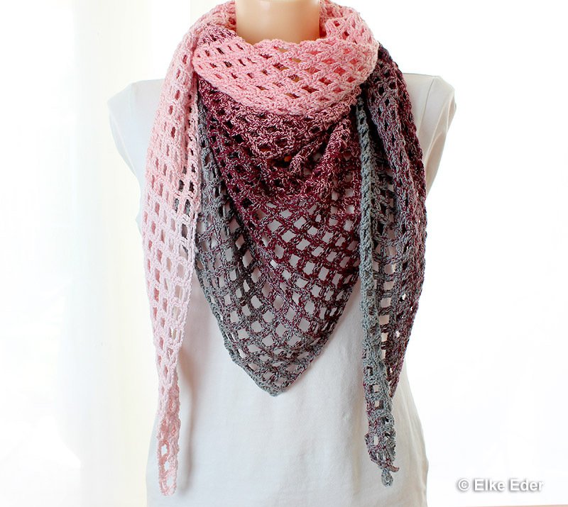 Triangular Scarf “Square” – Crochet Pattern - Image 4