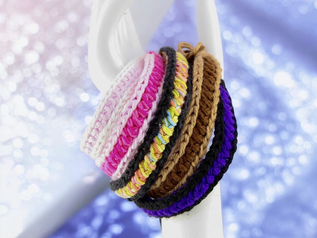 Trendy ladder arm / foot band - Crochet Pattern