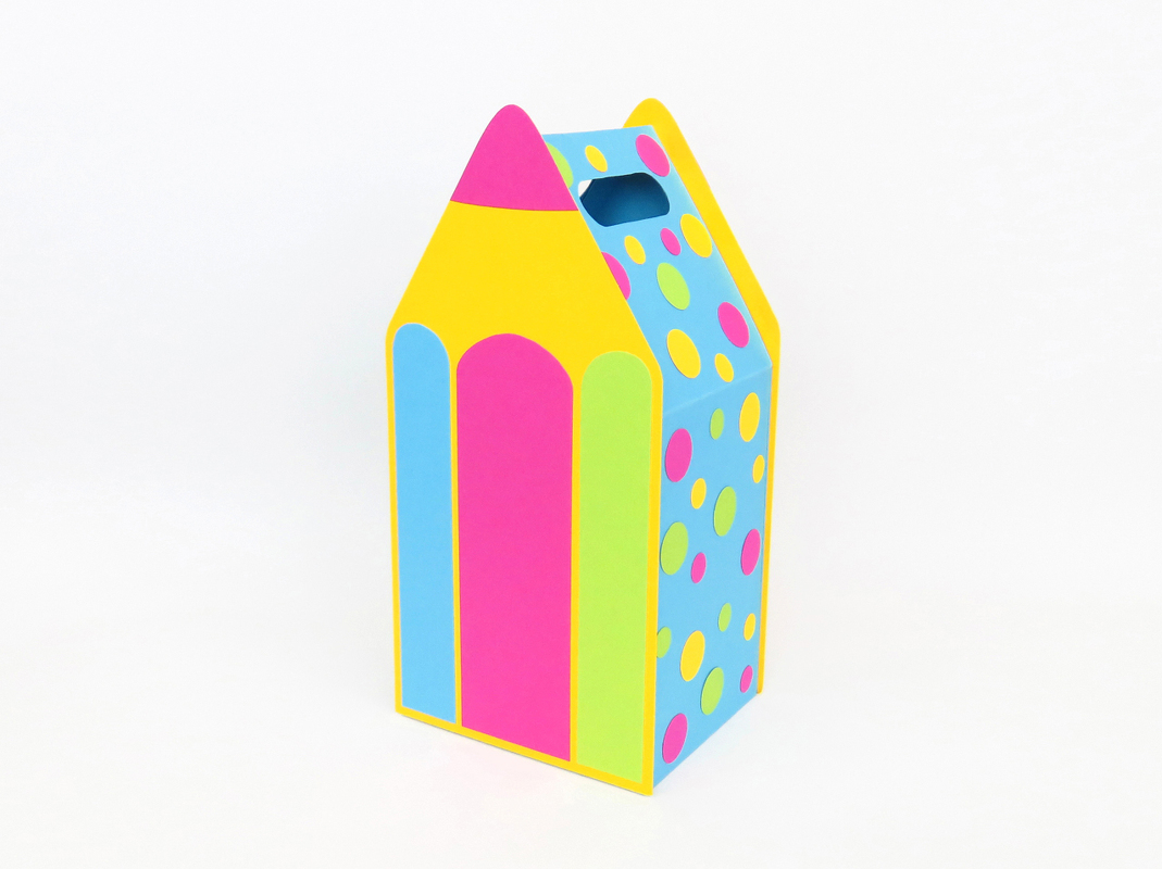 Geschenktasche für Einschulung - Bastelvorlagen und Anleitung