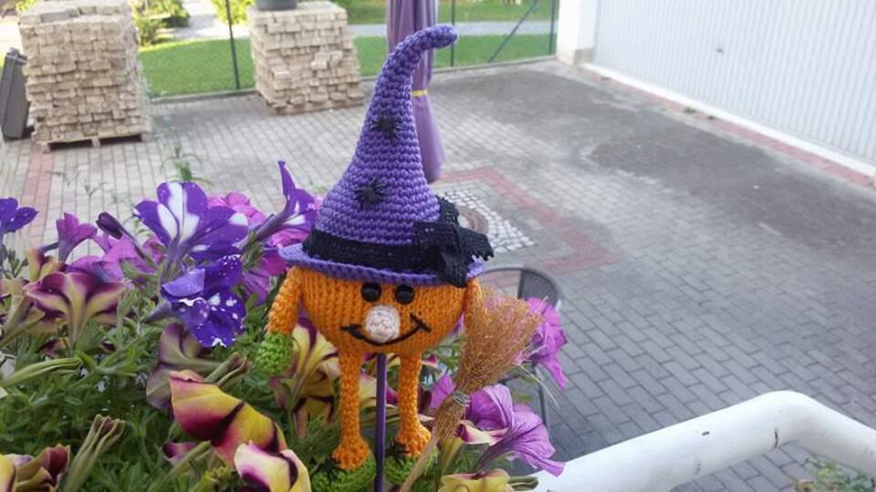 Häkelanleitung SPAR- SET Blumenstecker Herbstzauber