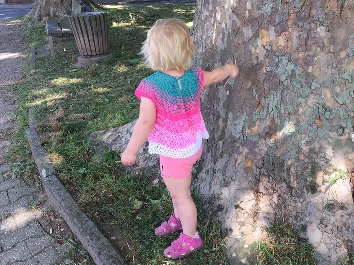 Hängerchen häkeln - Anleitung für alle Garne und Größen