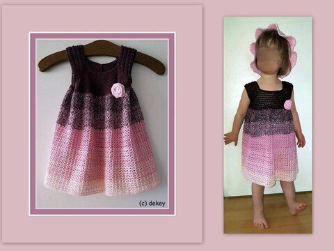 Mädchenkleid Gr. 92 - leicht abwandelbar auf andere Größen