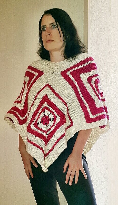 Häkelanleitung Poncho / Einheitsgröße - Bild 7
