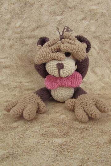 Wuschel Affen-Trio PDF Häkelanleitung