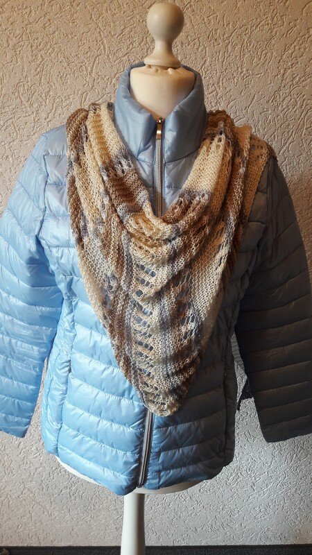 Dreieckstuch "MÖWE" gestrickt