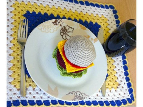 Crochet pattern: Burger