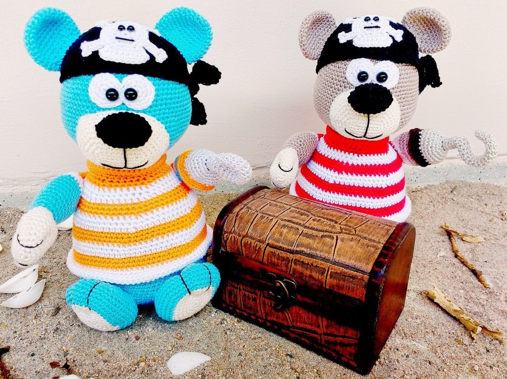 Jack Bearrow the pirate - Crochet Pattern by Diana´s kleiner Häkelshop - Image 3