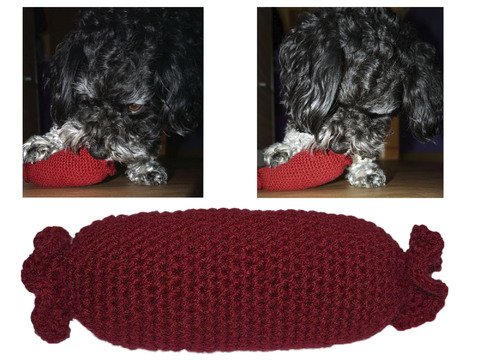 Häkelanleitung Hundespielzeug "Wurst"