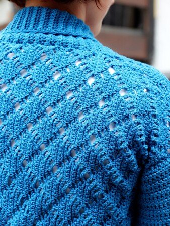 crochet pattern cardigan "Vera", size XS-XXL