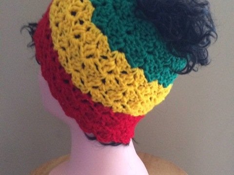 Crochet Messy Bun Ponytail Hat for beginners, easy crochet pattern, Rasra