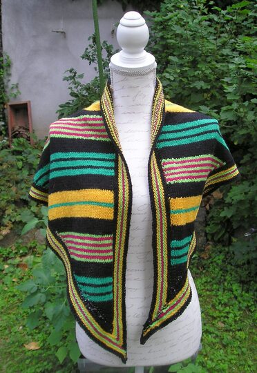 Strickanleitung Dreieckstuch "Streifenparade"