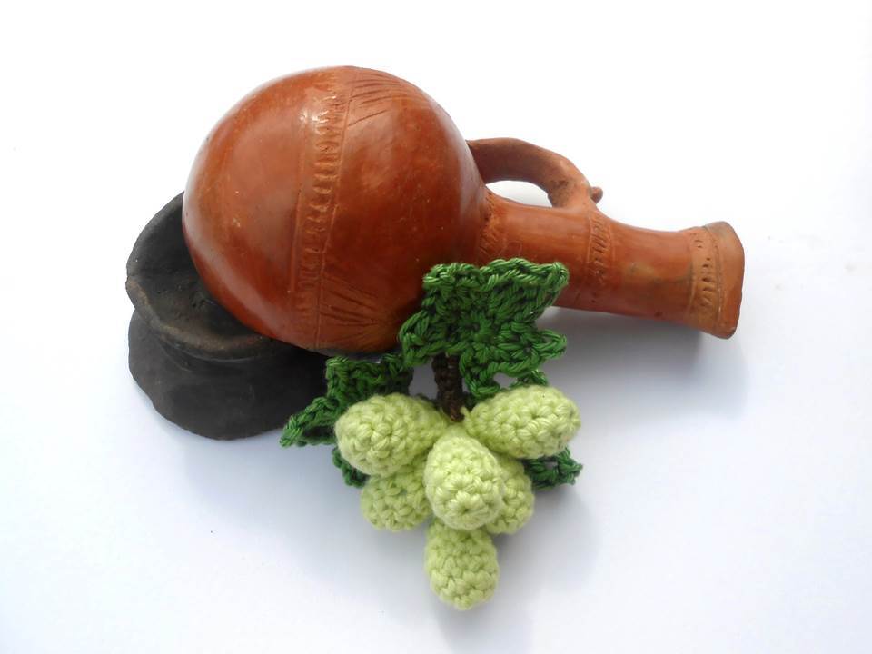 Häkelanleitung Deko Weintraube