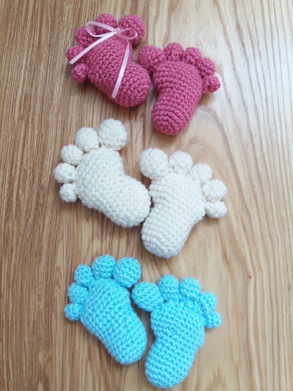 Häkelanleitung : Füßchen