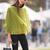 Strickanleitung Luftig-leichter Poncho in Limette