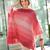 Poncho in Blockstreifen stricken