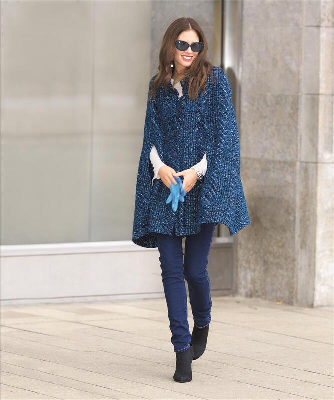 Ungefüttert, genähtes Cape