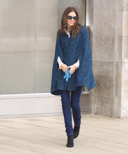 Ungefüttert, genähtes Cape