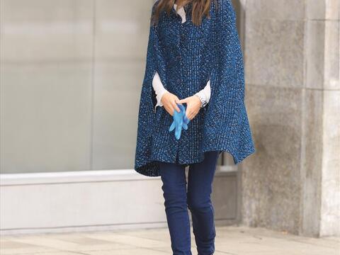 Ungefüttert, genähtes Cape