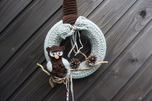 Türkranz gehäkelt und gestrickt