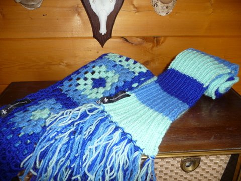 Partnerschal Gestrickt und Gehäkelt Schal