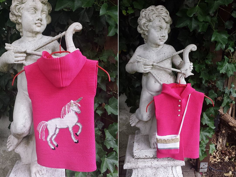 Kinderjacke Einhorn Mädchentraum