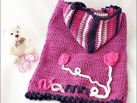 Personalisierte Babyjacke "Luise" (ca. Größe 80) häkeln