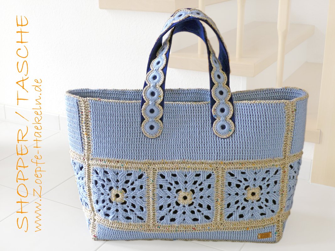 Mod. 019 - Häkelanleitung - Tasche / Shopper