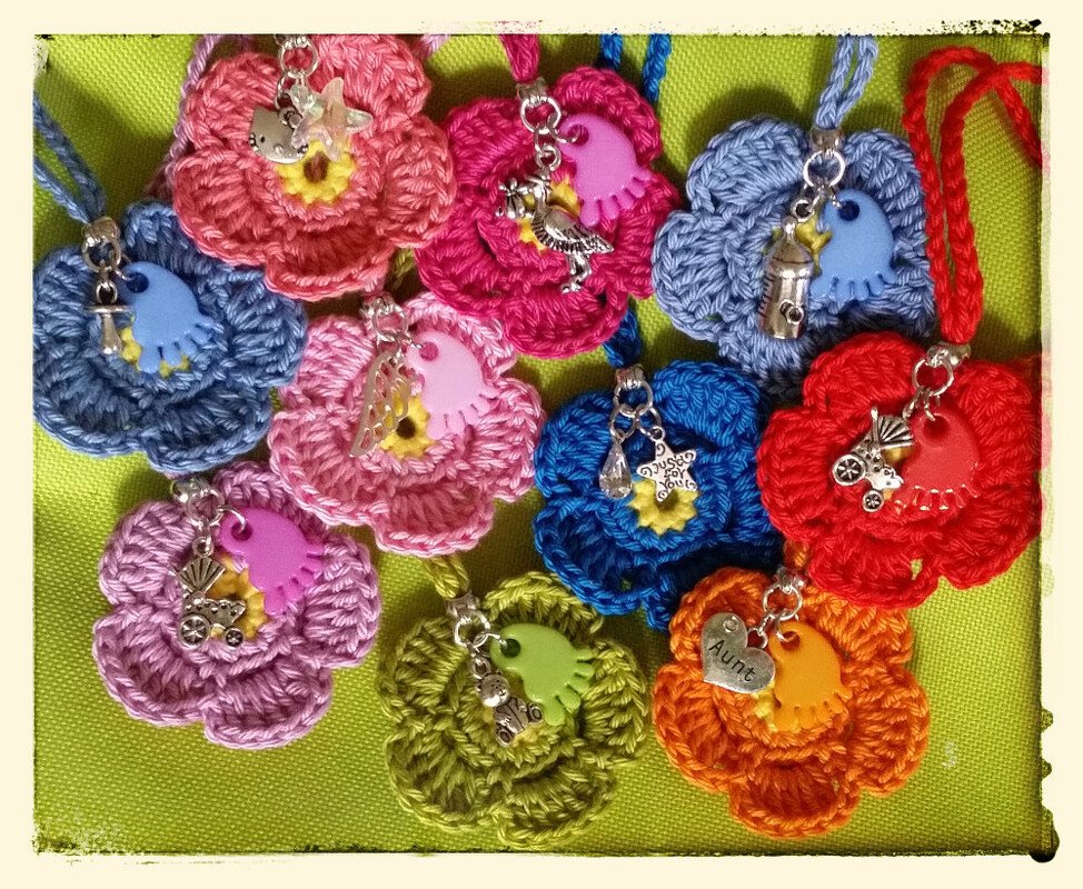 Gehäkelte Blumenkette mit Variation - Bild 2