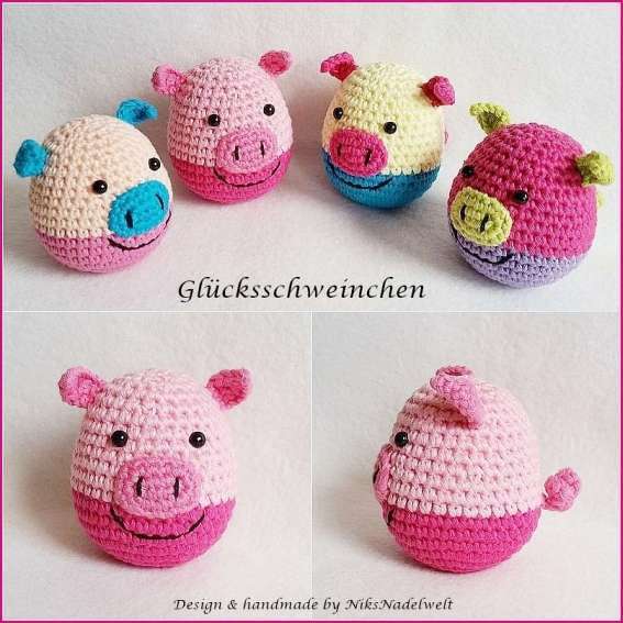 Häkelanleitung - Glücksschweinchen - Bild 2