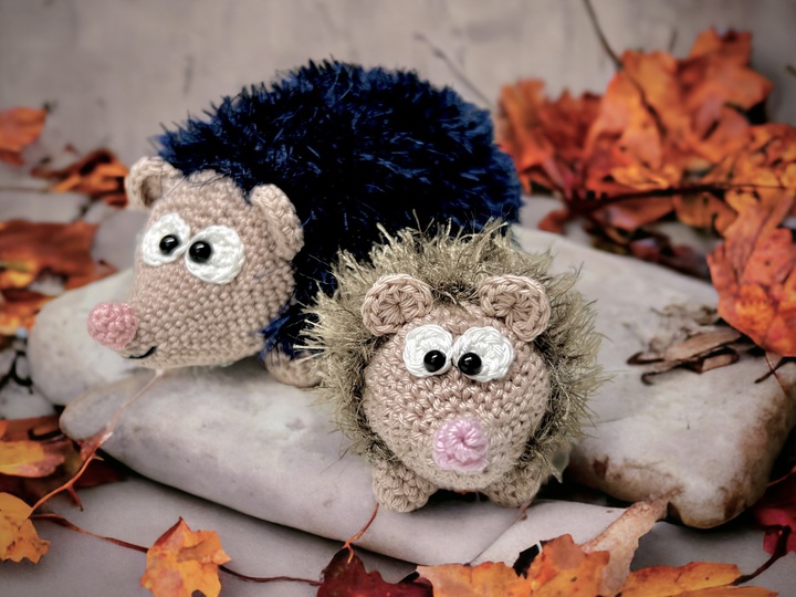 Igel Familie - Häkelanleitung