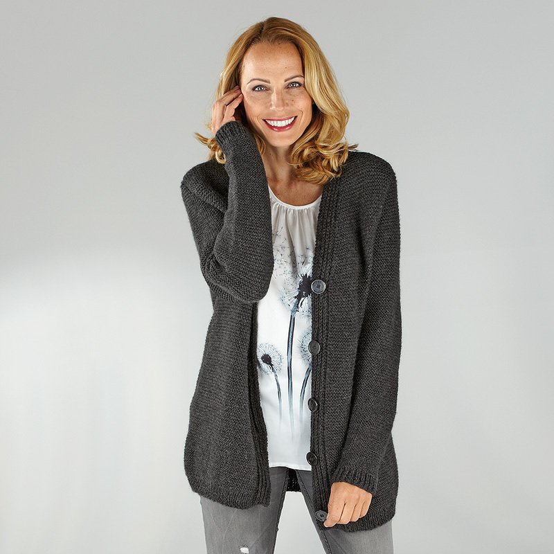 Strickanleitung Damenjacke "Sporty" 758038