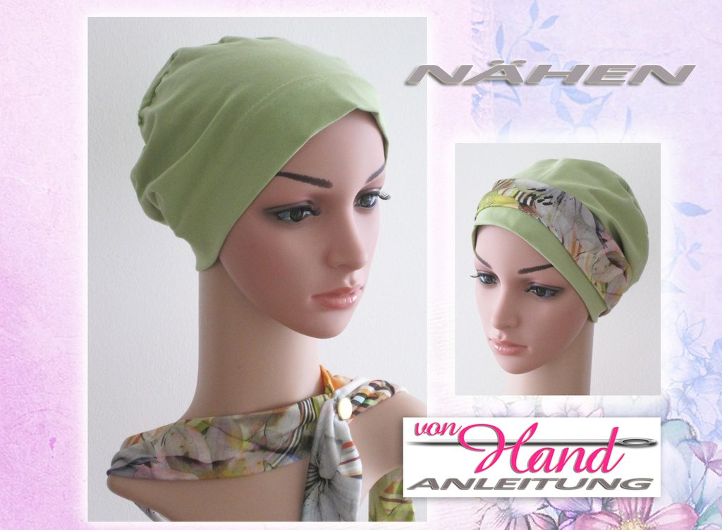 Nähanleitung: Beanie Mütze mit Deko-Band (Größen: S, M, L)