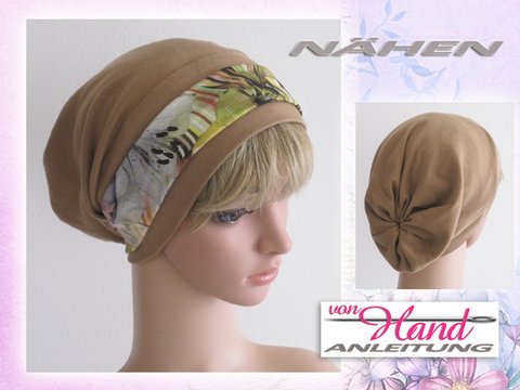 Nähanleitung: Beanie Mütze mit DekoBand  (Größen: S, M, L)