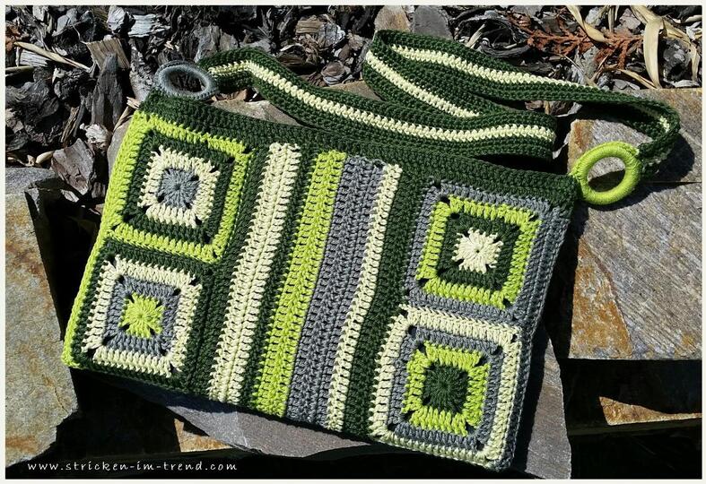 H&auml;kelanleitung f&uuml;r sommerliche H&auml;keltasche in GRANNY-Optik | MARYLAND