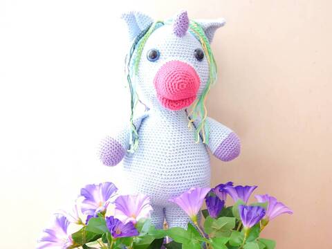 Einhorn XXL Amigurumi zum Häkeln