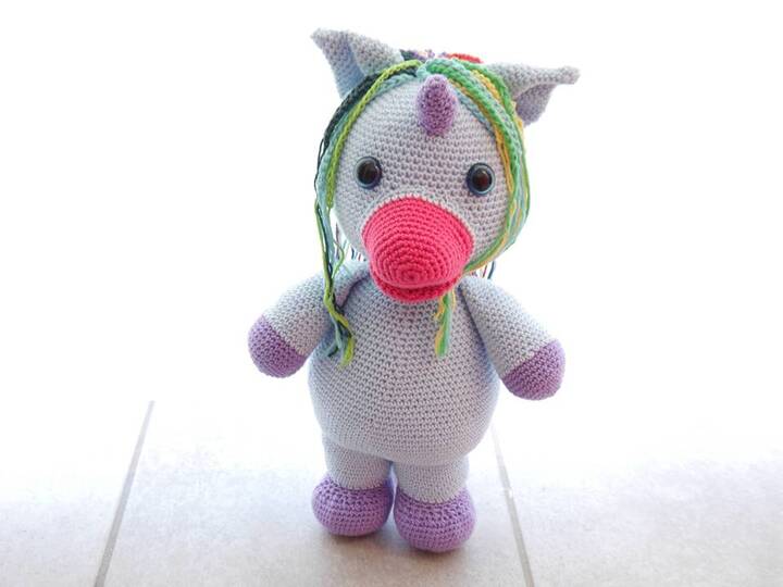 Einhorn XXL Amigurumi zum Häkeln