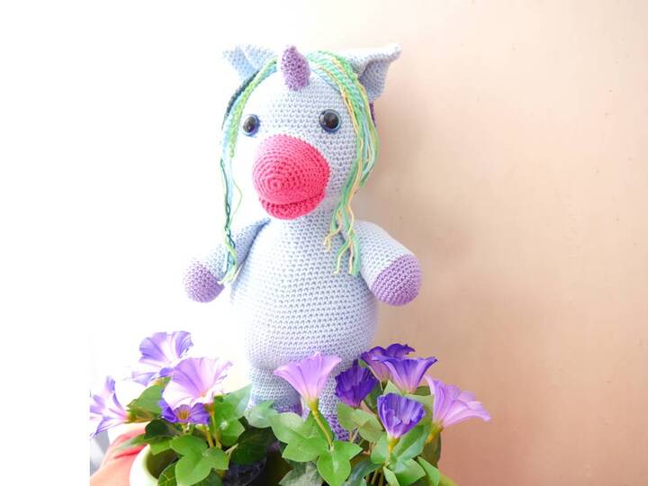 Einhorn XXL Amigurumi zum Häkeln